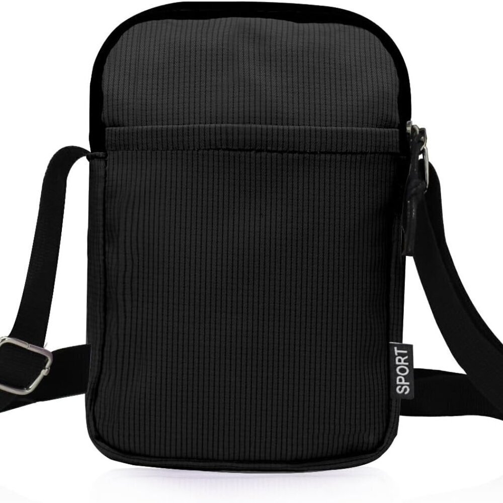 Small Canvas Crossbody Bag Women Men Travel Shoulder Chest Adjustable Strap